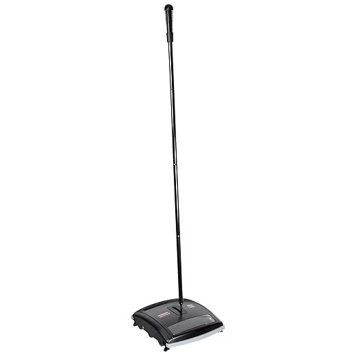Rubbermaid Commercial Executive Series Brushless Mechanical Carpet Sweeper, Galvanized Steel, Black, for Professional/Janitorial Debris Collection from Indoor Floors/Hardwoods