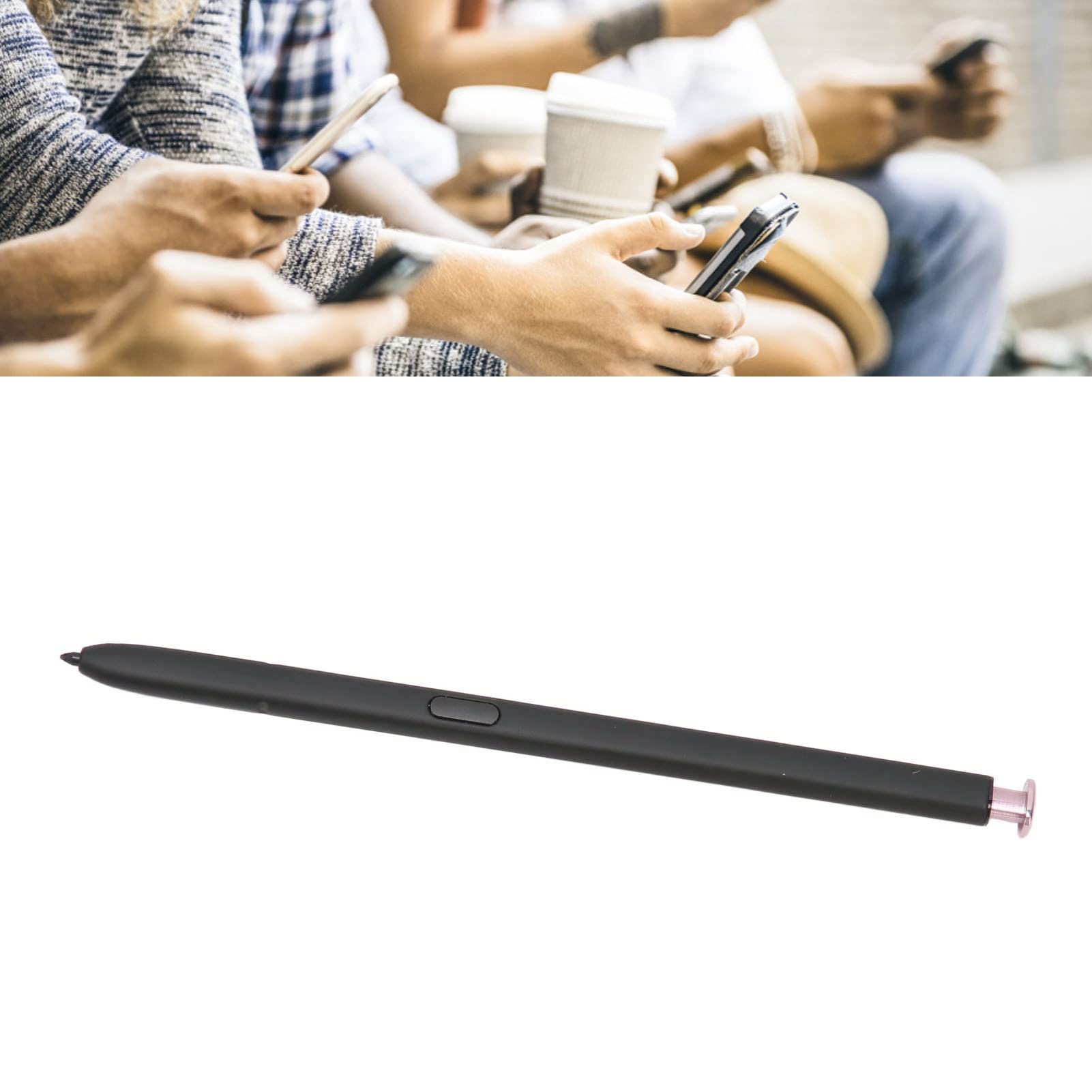Lápiz de Dibujo Capacitivo Digital, Lápiz óptico ABS con Sensibilidad a la Presión 4096 y 2 Recambios para S23 Ultra Todas Las Versiones (Purple)