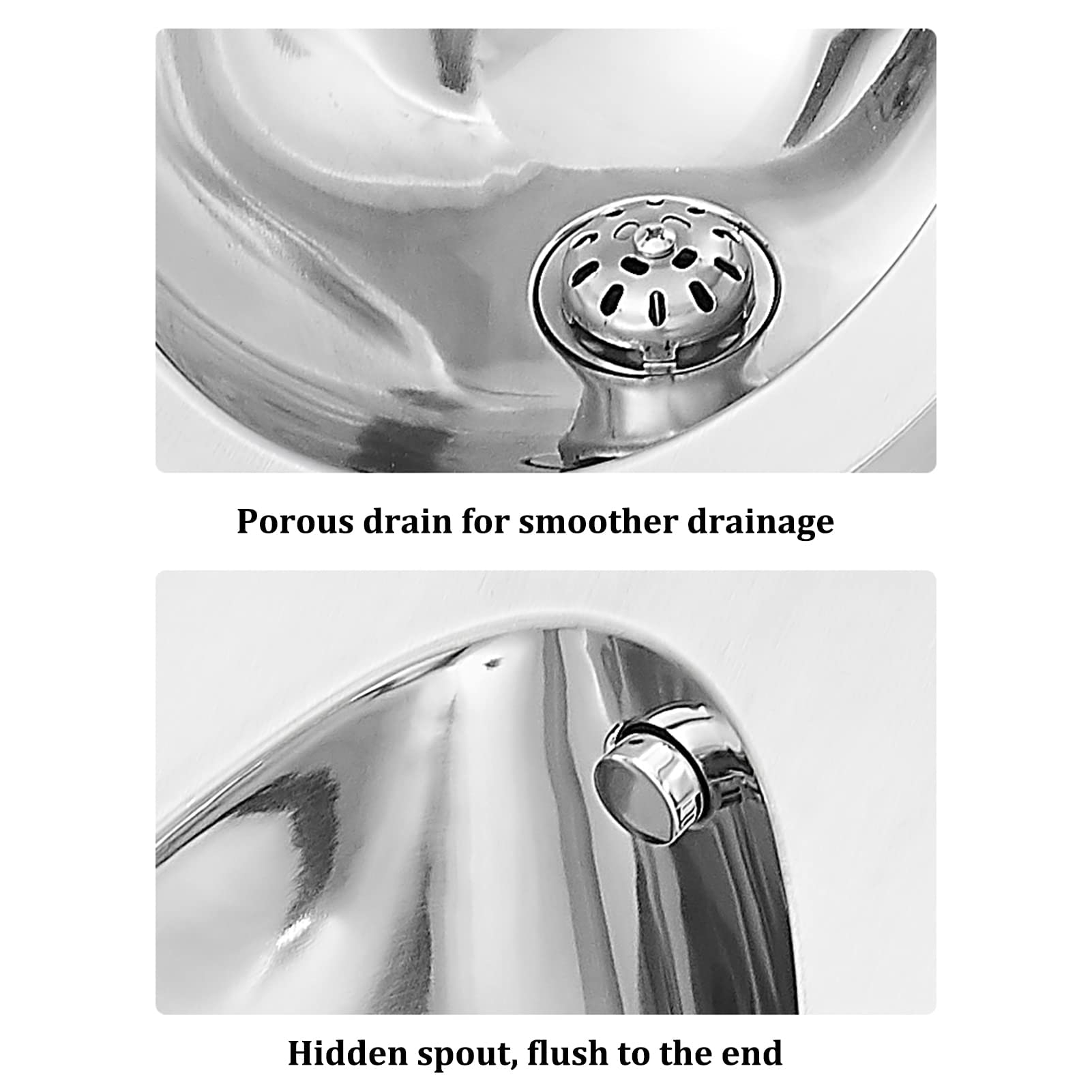 iumLeap Universal Flushing High-Efficiency Men's Urinal,Stainless Steel Automatic Sensor Integrated Toilet Urinal,Hotel Bathroom Public Toilet Wall-Mounted Urinal, Adult Urinal w