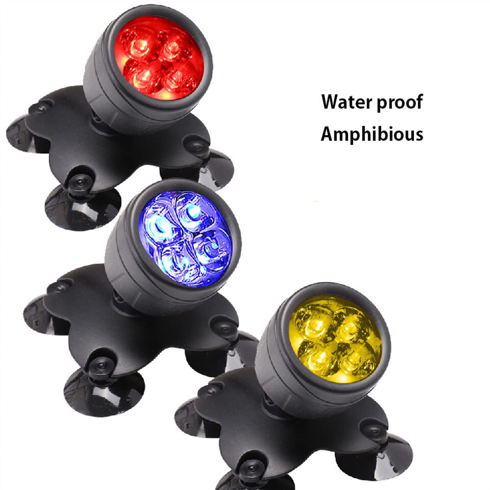 Luz para Piscina Fotos de cambio de color, 1 LED de 2 V Luces de la fuente submarina luces de estanque impermeables focos sumergibles for el agua multicolor Dimmable for jardín de jardín césped Luces