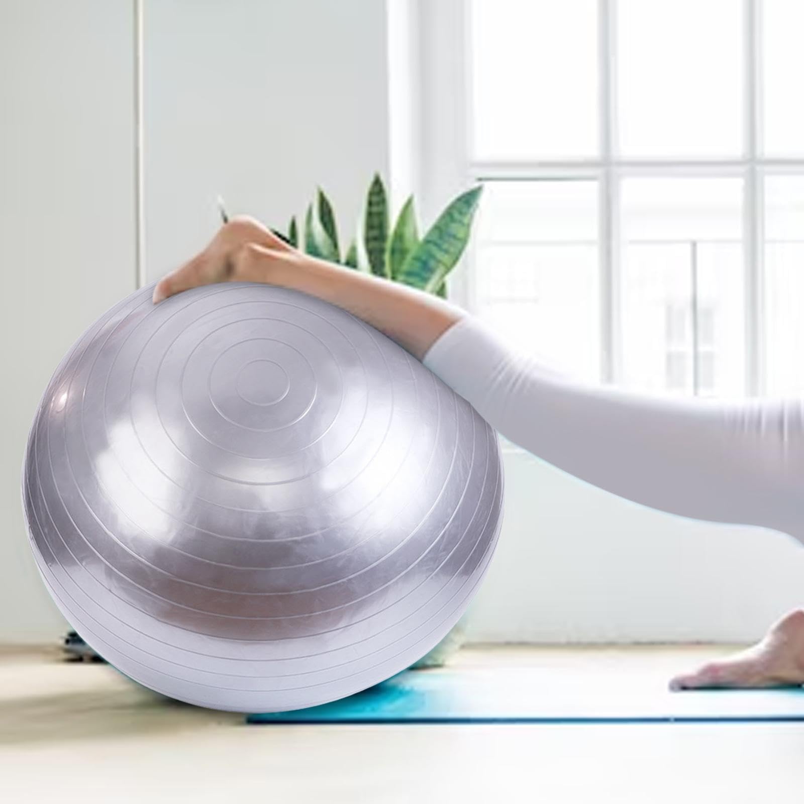 Palla Da Pilates, Palla di Stabilità, Palla Da Ginnastica, Palla in PVC Anti-scoppio per Allenamento Della Schiena, Allenamento Dei Muscoli Addominali