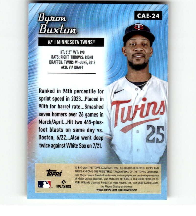 Amazon.com: 2024 Topps Chrome All Etch #CAE-24 Byron Buxton