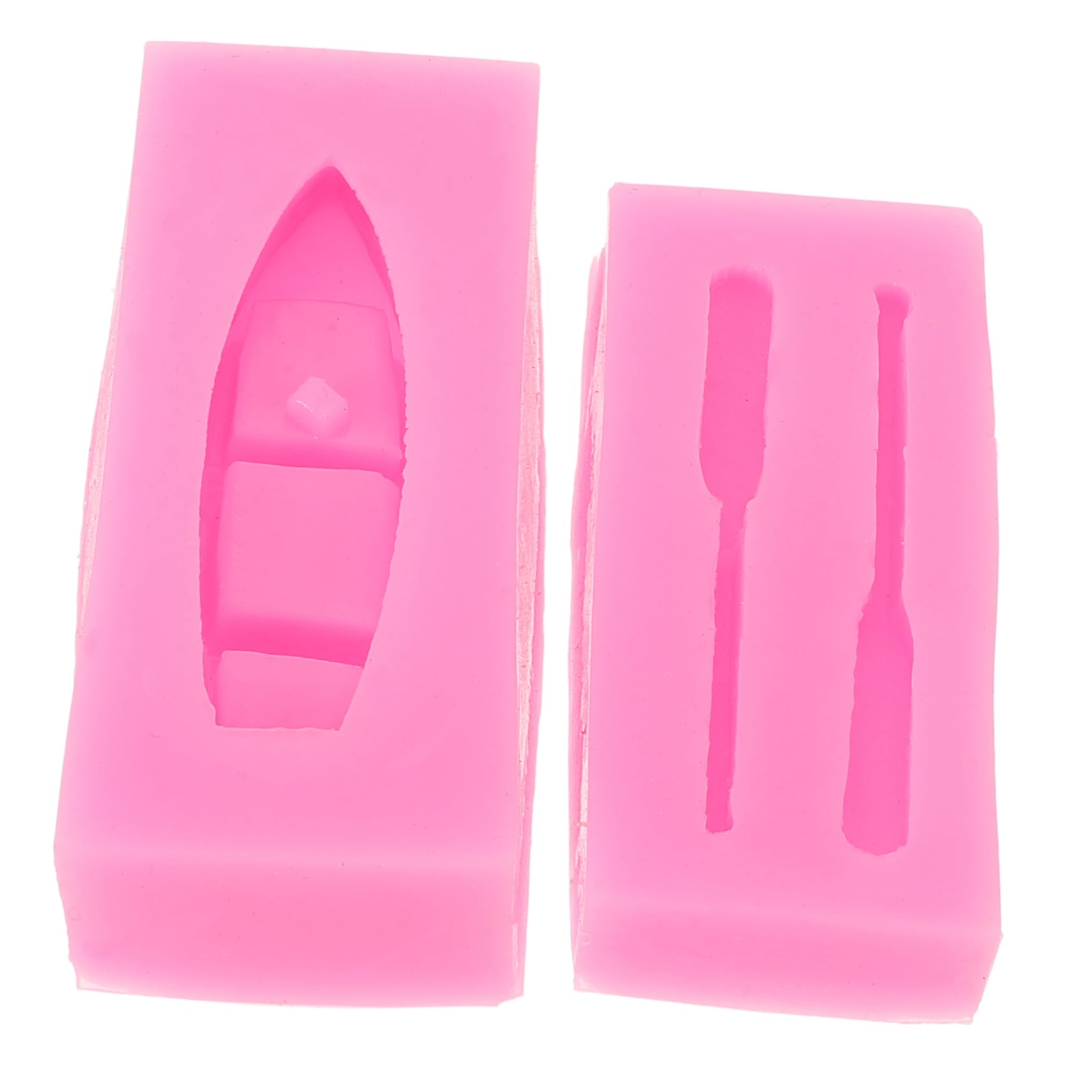 Housoutil 5 Juegos Molde De Paleta Moldes De Pasta De Goma Molde De Chocolate Barco Bote Conformado Moho para Y Plastilina Molde De Chocolate De Salón Molde De Pastelería Gel De Sílice Rosa