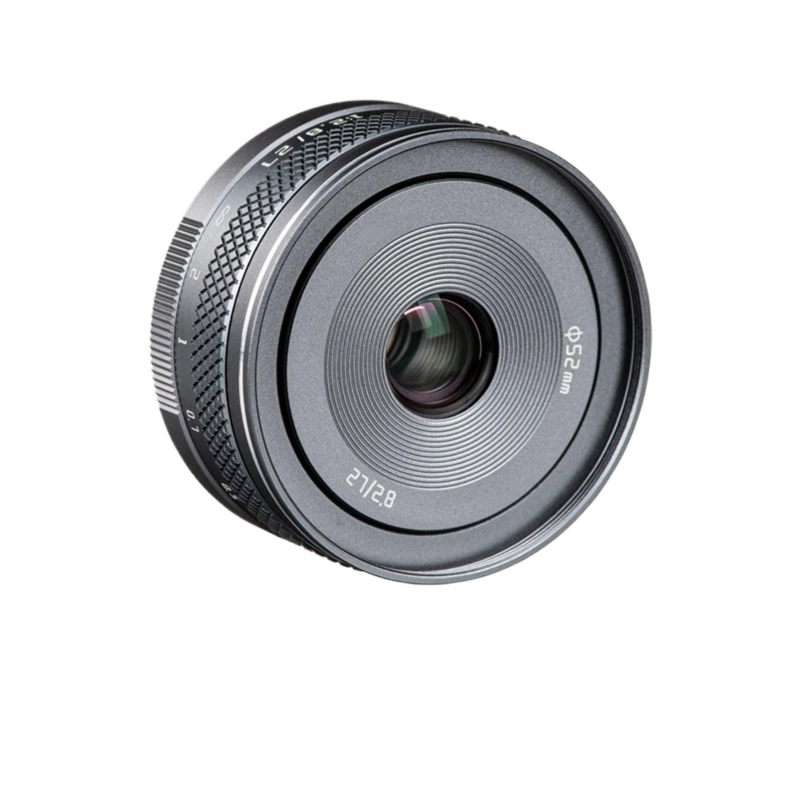Compatible con Canon EF-M Fujifilm XF Mount APS-C 27 mm F2.8 II Lente de Enfoque Manual for fotografía de Retratos de humanidades(Fuji XF)