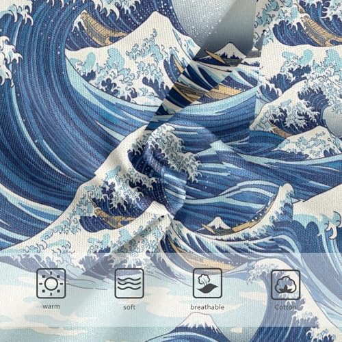 Joisal Blue Ocean Waves Girls Underwear Toddler 2t Cotton Girl Panties Cute Cartoon Briefs Underpants3