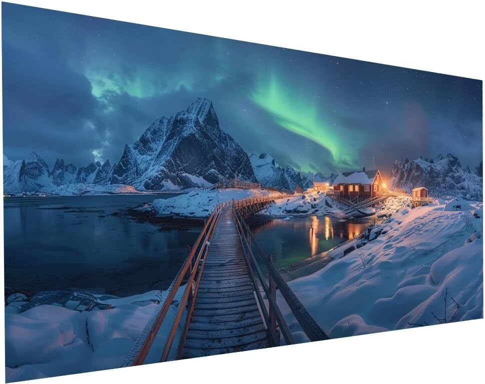 Peinture Diamant Village 80x160 cm : Sublimez la Décoration de Votre Chambre avec Aurore