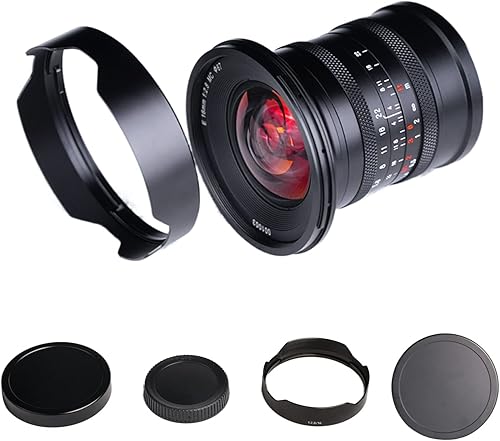 Brightin Star Lente de cámara sin espejo de enfoque manual ultra gran angular de 0.630 in F2.8, apto para Sony ZV-E10, A7IV, A6400, A7II, A7SIII,