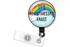Anesthesia's Fault Funny Retractable Badge Reel for Healthcare Professionals