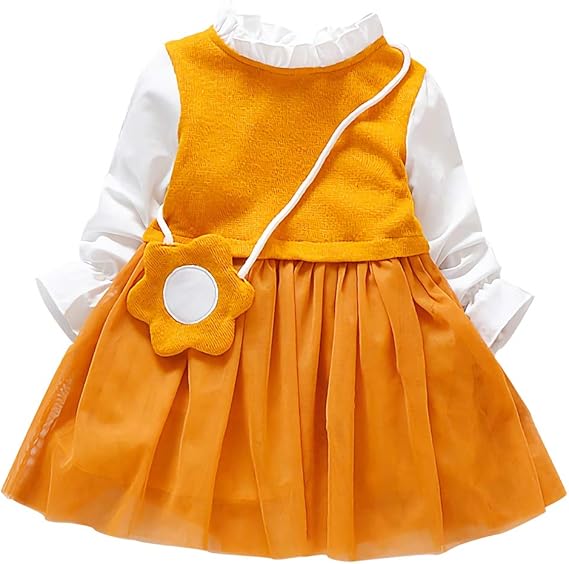 Amazon 女の子 ドレス キッズ レース ワンピース 長袖 無地 春秋 お姫様ドレス バッグ付き イエロー 85 フォーマル 通販 Amazon 女の子 ドレス キッズ レース ワンピース 長袖 無地 春秋 お姫様ドレス バッグ付き イエロー 85 フォーマル 通販
