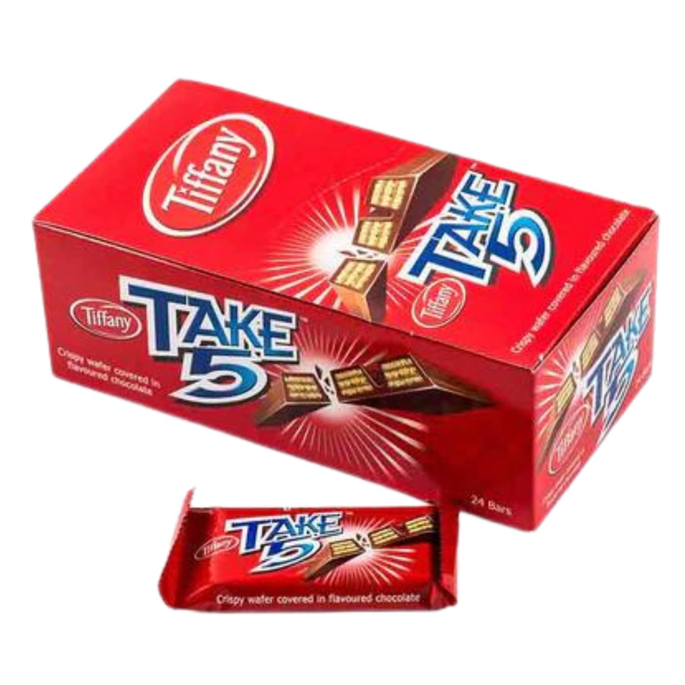 See full amazon price history chart for Tiffany Take 5 Crispy Wafer Covered In Chocolate Flavoured Smooth And Delicious 24 Bar 444gm Tiffany Take 5 Crispy Wafer Covered In Chocolate Flavoured Smooth And Delicious 24 Bar 444gm (B0CP11KDCW) Amazon Price History, Amazon Price Tracker