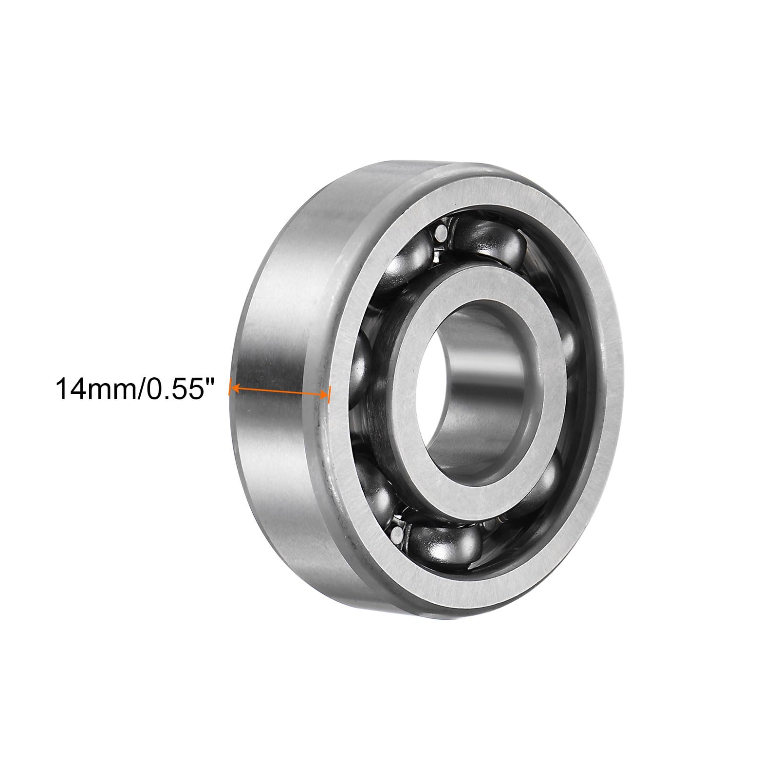 Ball Bearings 6300-2RS Deep Groove 10 X 35 X 11 Mm Chrome Steel Bearings  Double Sealing 10-Pack Front Wheel Bearings