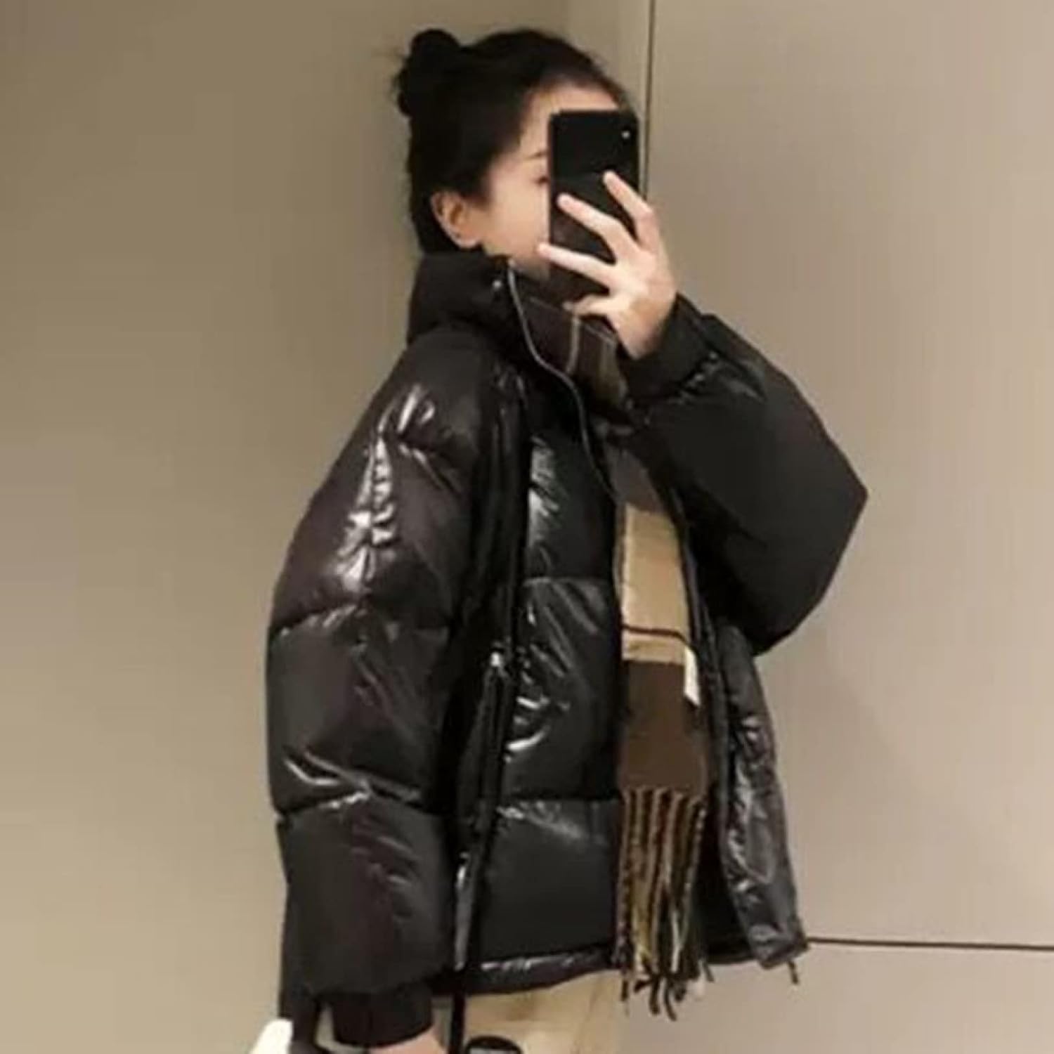 [HIFEOS] ダウンコート レディース ショート丈 厚手 アウター ダウンジャケット コート ダウン 撥水 🏐 着痩せ 柔らかい ポ