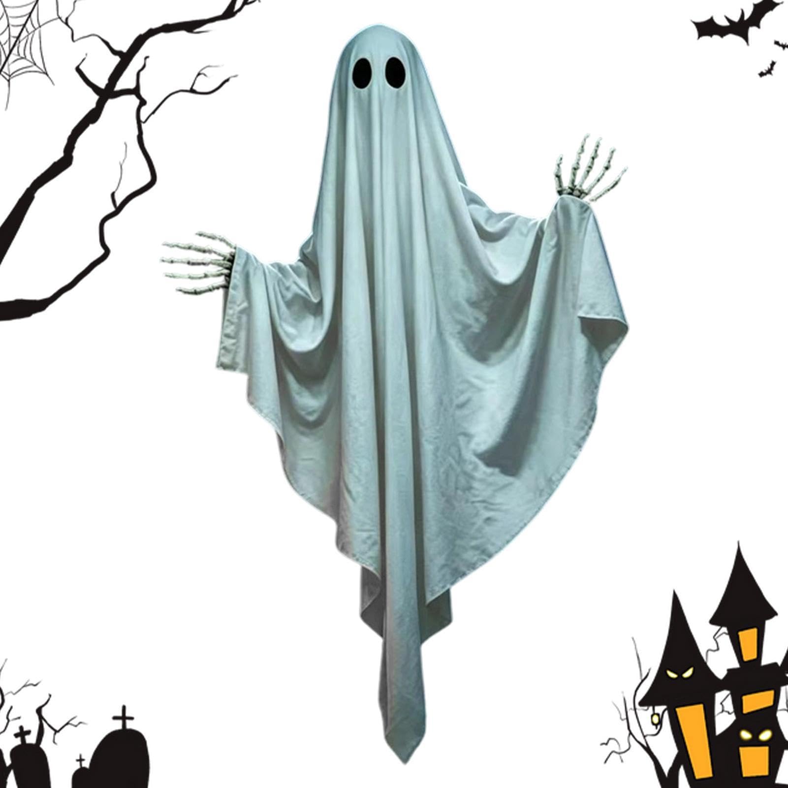 Fantôme d'Halloween géant pour décorer votre porche et jardin effrayant