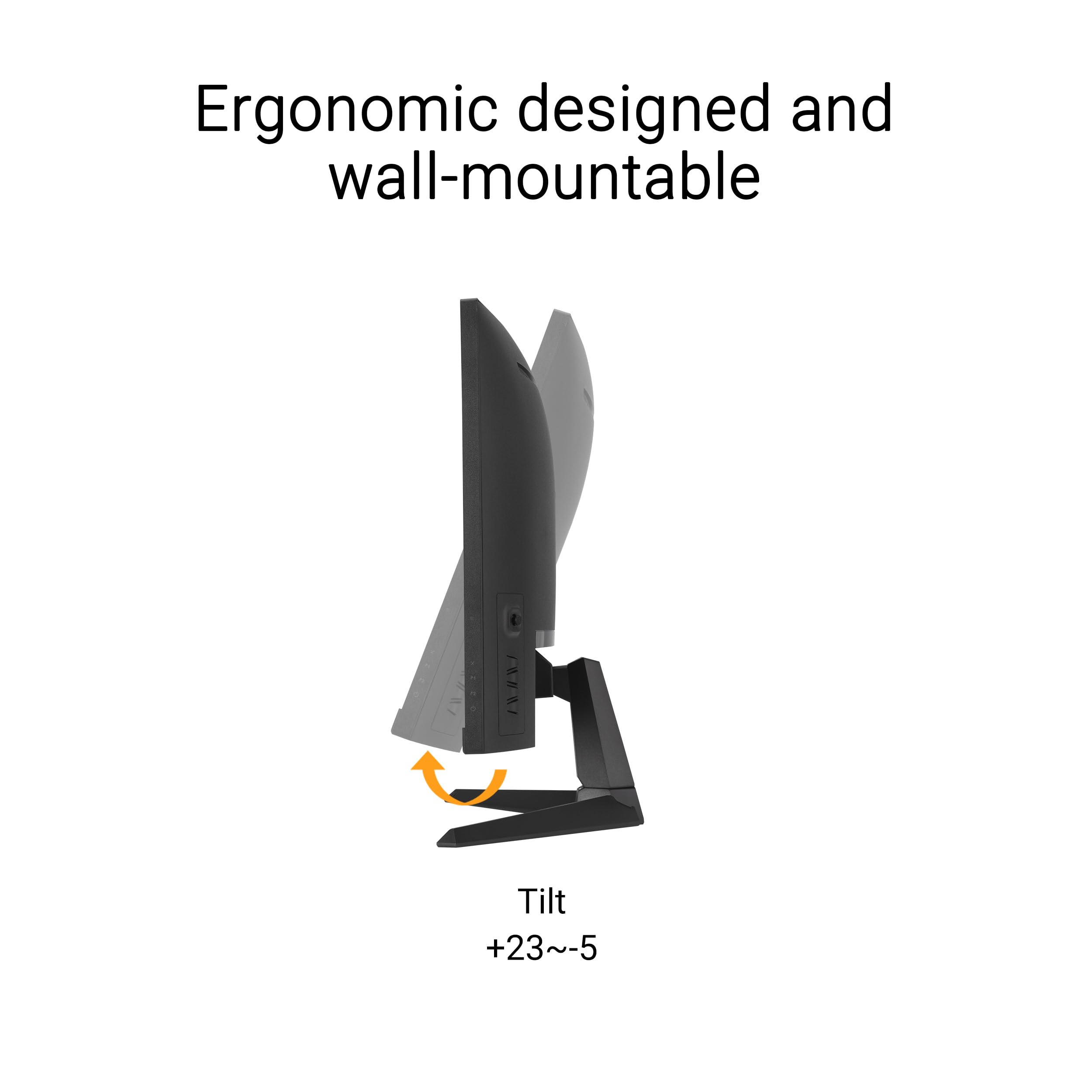 ASUS TUF Gaming VG27WQ3B Monitor Curvo 27", Quad HD VA (2560x1440), 0,5 ms (GTG), 180Hz, Tecnologia Extreme Low Motion Blur, FreeSync, 90% DCI-P3, Nero