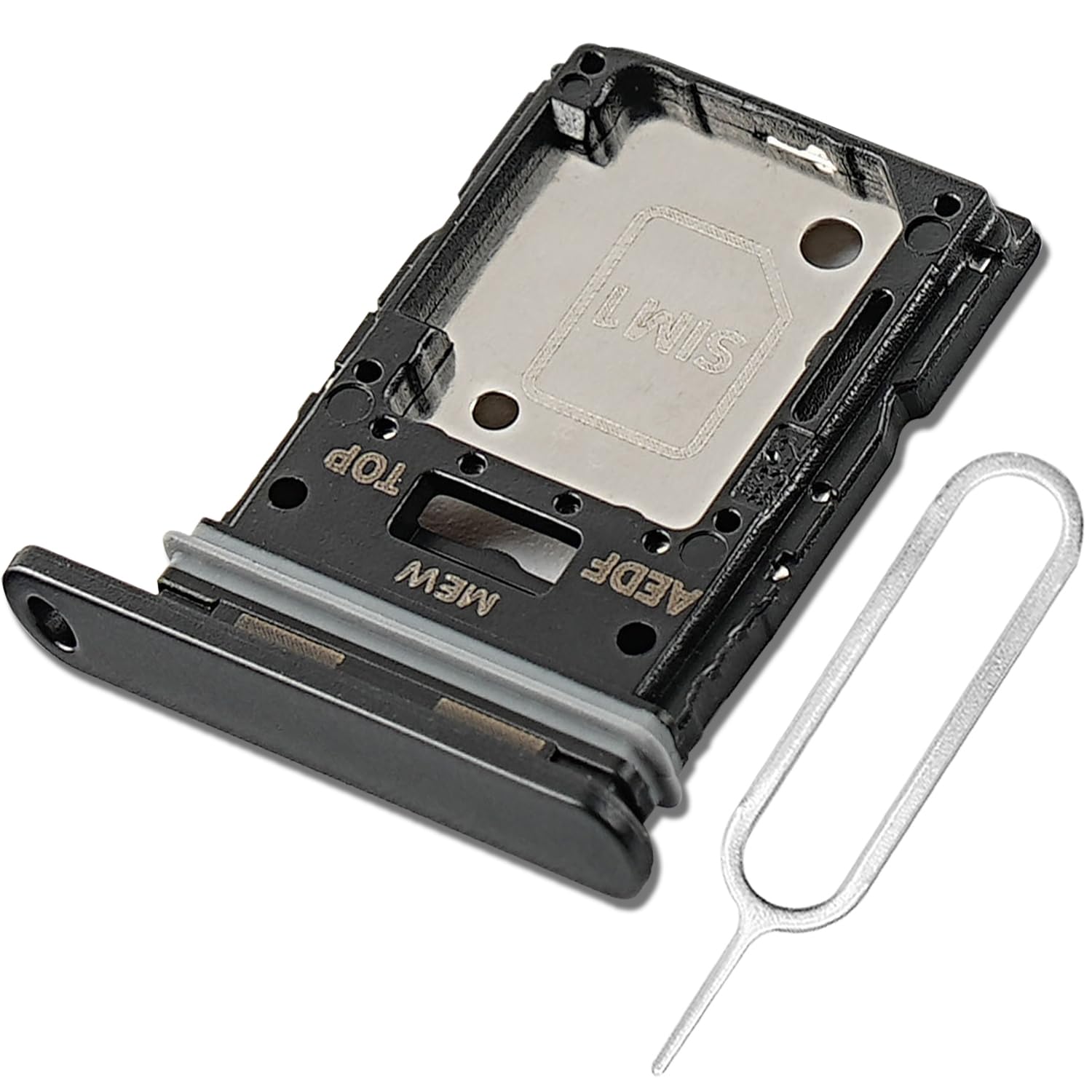 Eonpam Vassoio SIM Per Oppo A94 5G – Ricambio Originale Con Pin Di Espulsione Incluso (nero) - copertina