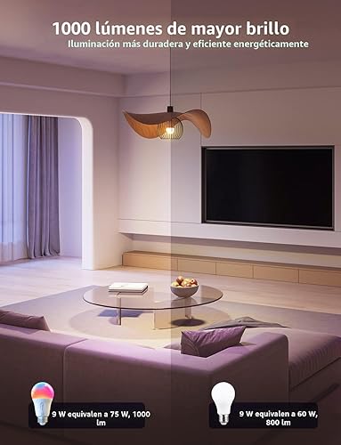 Miniatura 2 de Govee - Focos LED inteligentes, luz que cambia de color, 1000 lm, focos Wi-Fi y Bluetooth, funcionan con Alexa y Google Assistant, focos