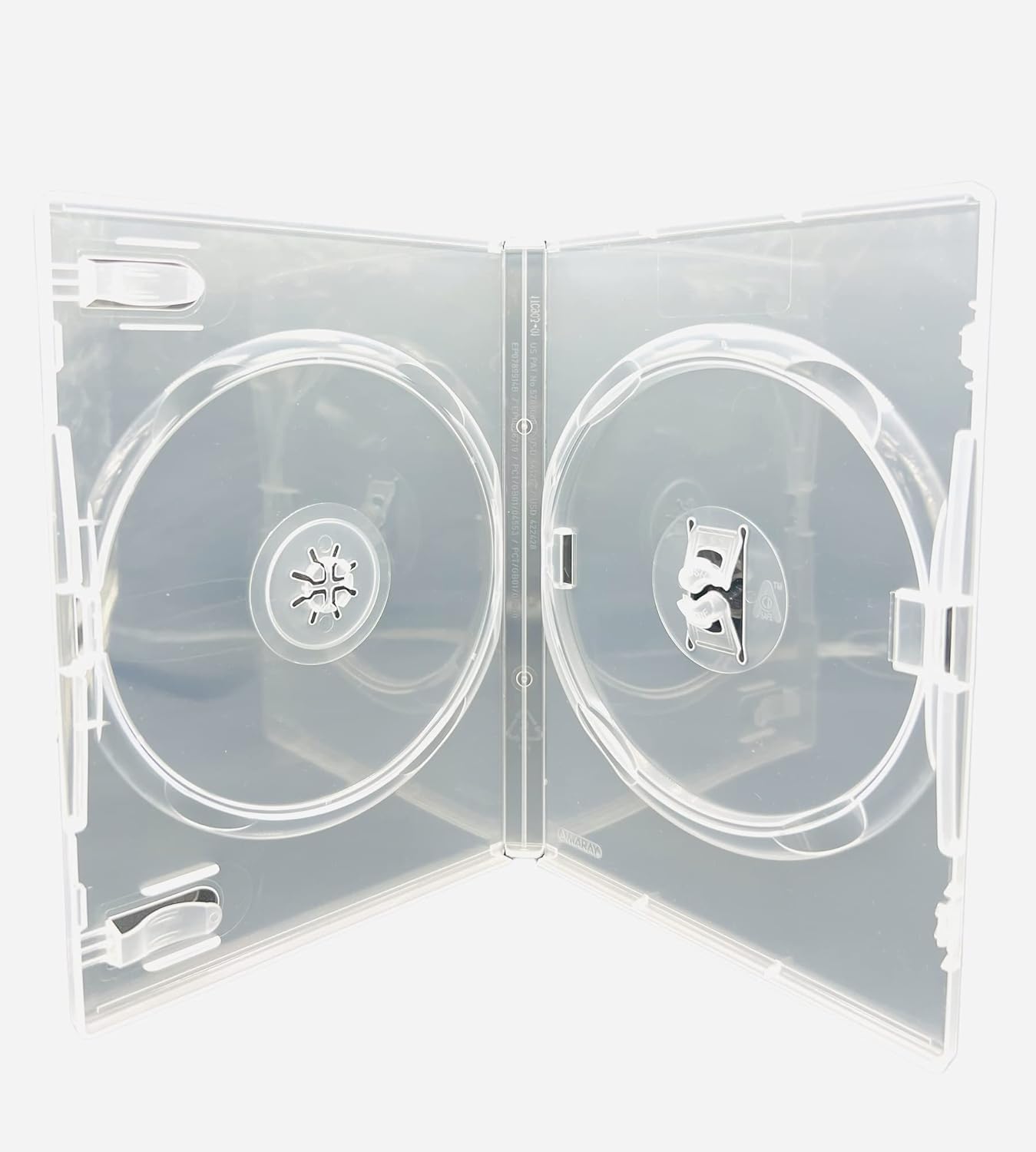 DragonTrading Amaray Double Clear CD DVD Blu Ray Disc Case (Holds 2 Discs Of Any Format Face on Face) Case Has 14mm Spine And Outer Sleeve For Inserting Artwork Inlay. (5)