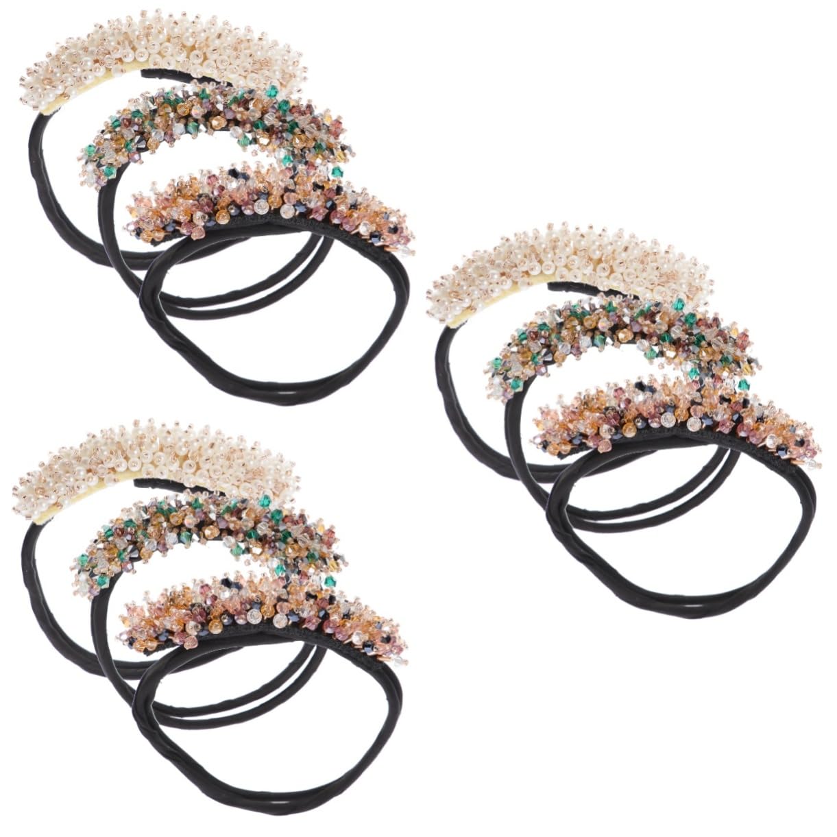 FOMIYES 9piezas Fabricante De Moños Para Mujer Accesorios De Pelo Herramienta De Moño Para Cabello Grueso Curler De Brillantes Para y