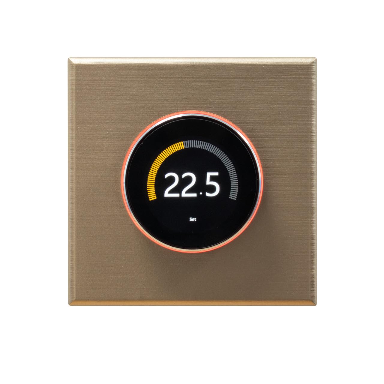 Adept Technology Smart Dial WiFi Thermostat - Underfloor Heating Temperature Manual and Smartphone Control System, Touch Screen Programmable Thermostat, Save Energy and Heating Costs, Gold