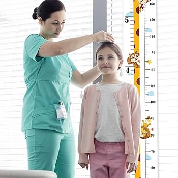 Uanit Baby Height Growth Chart Hanging Rulers Kids Room Wall Wood Frame Home Decor New