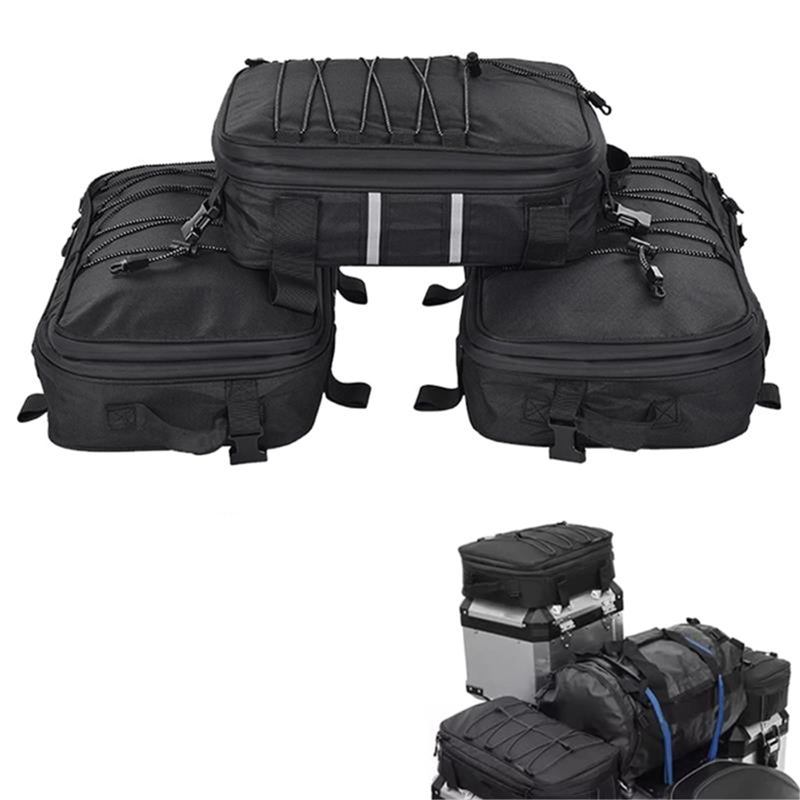 Bolsa Superior para Motocicleta Y Caja Trasera para Equipaje En El Asiento Trasero Izquierdo Derecho, 3 Uds., para BMW R1200GS R1250GS F650GS F700GS F750GS
