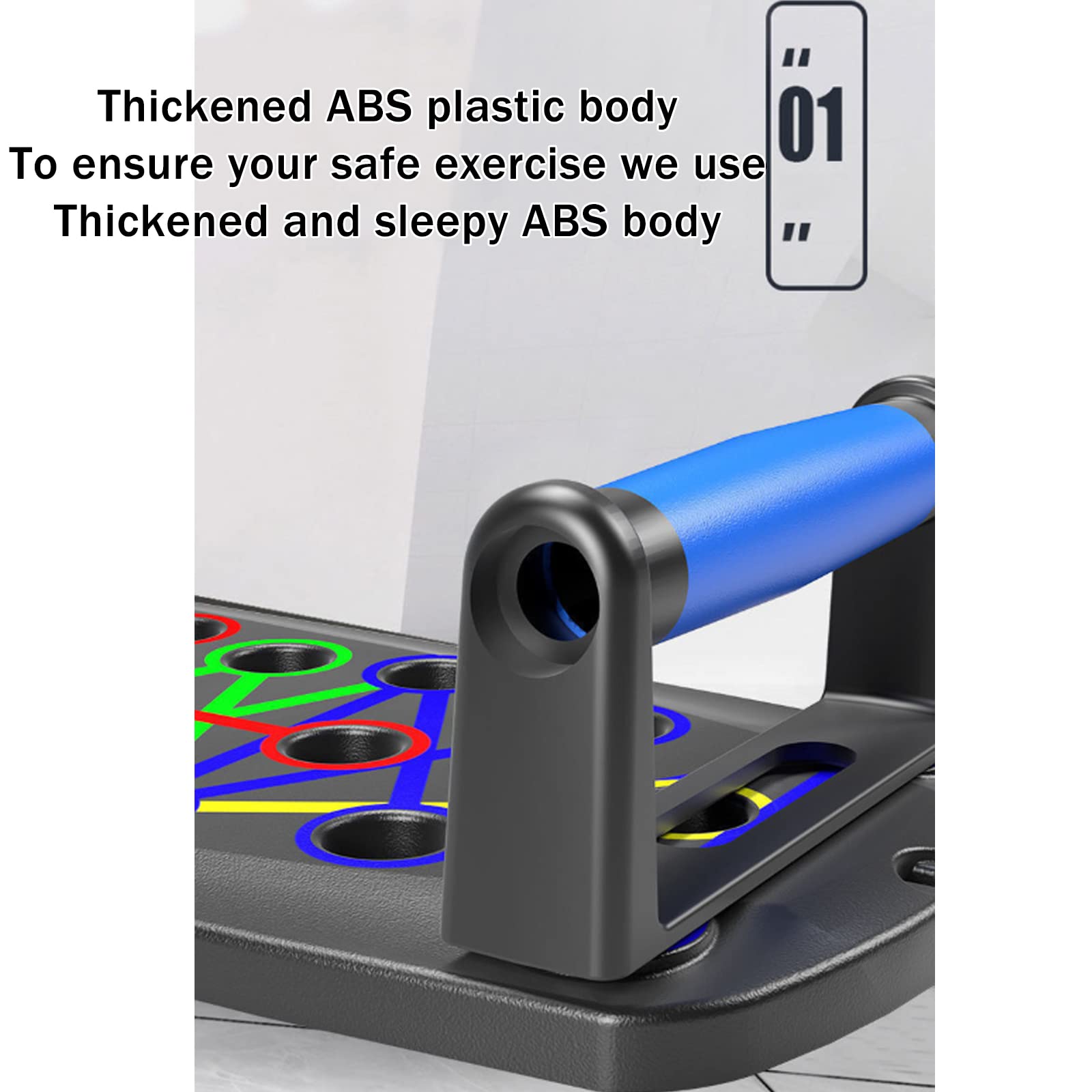 Multifunctional Push-up Board, Foldable Power-Pressing Plank with Handle, Hold Up to 661LBS, Portable Workout Exercise Stands for Men and Women Strength Body Training, Muscle Up