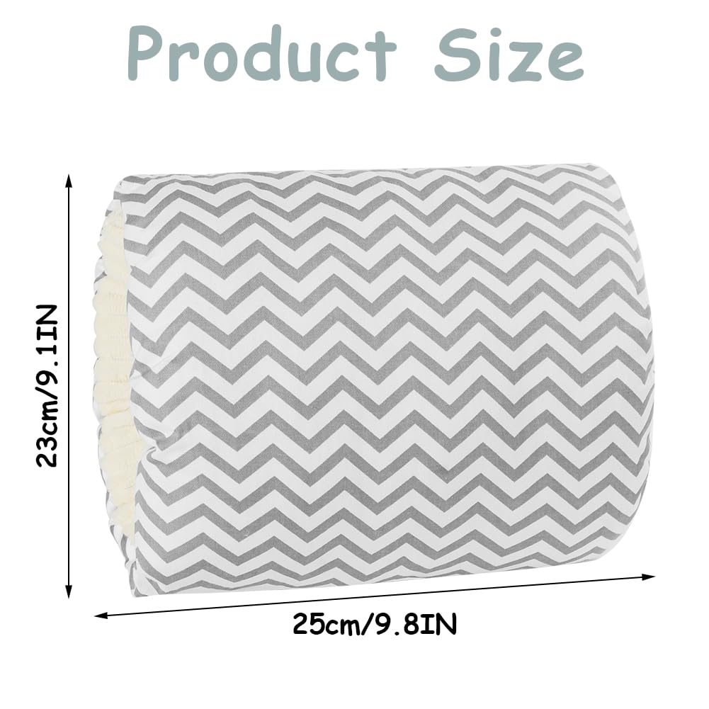 Aolso Mini oreillers pour l’Allaitement, Coussin d'allaitement pour bébé, Brassard Allaitement, Coussin pour l'allaitement, Oreiller d'allaitement pour bébé rayures grises