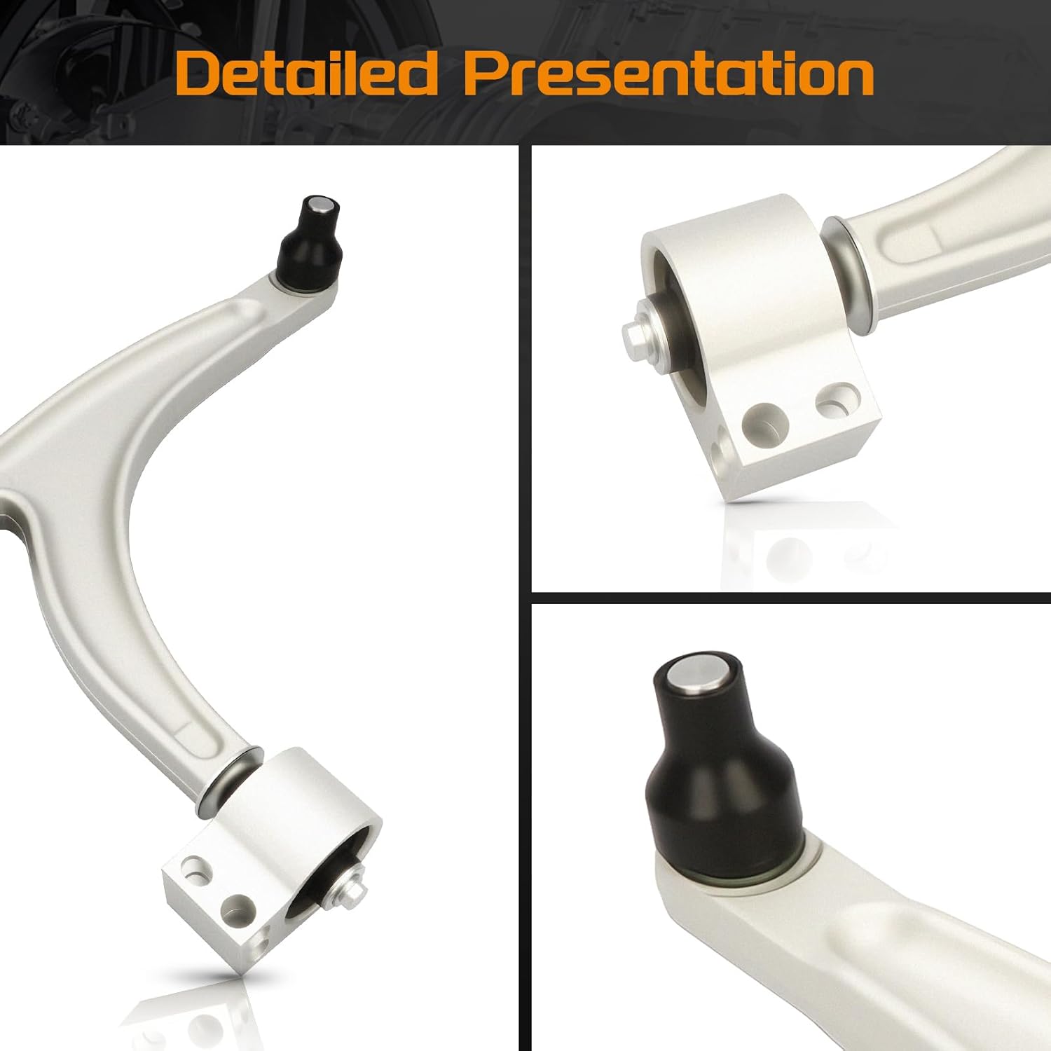 Front Lower Control Arms with Ball Joint Compatible with Chevy Malibu Pontiac G6 Saturn Aura 2004 2005 2006 2007 2008 2009 2010 2011 2012#22730775 22730776