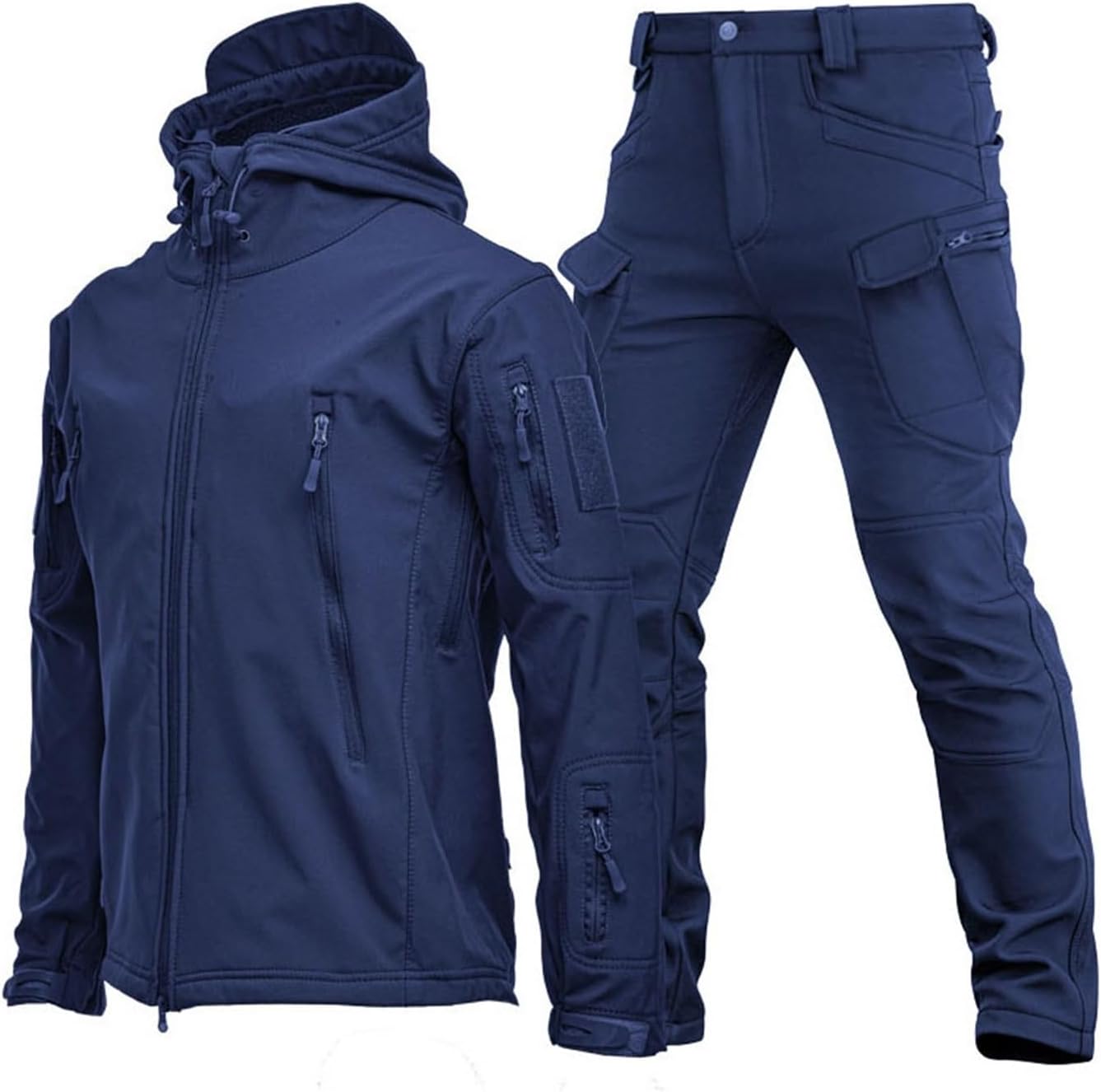 Adult Ski Suits Set, Men's Winter Insulated Waterproof Keep Warm Jacket and with Belt Pants