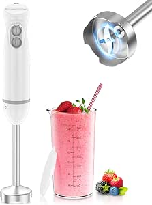Bonsenkitchen 2 in 1 Hand Blender 1000W 2 Speed