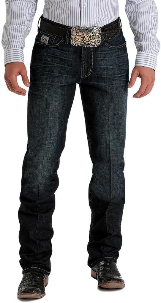 Cinch Western Denim Jeans Men Silver Perform 35 x 36 Dark MB98034007