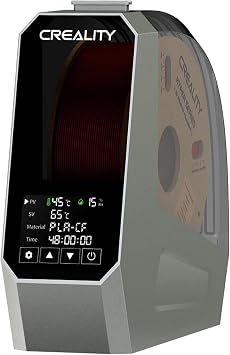 CREALITY Space Pi Filament Dryer 360 Hot-Air Circulation, Fast Heating, 3.7 LCD Touch Screen, One Key Set Filament Dehydrator & Storage Box for 1.75/2.85mm PLA, PETG, ABS, Nylon, PA, TPU