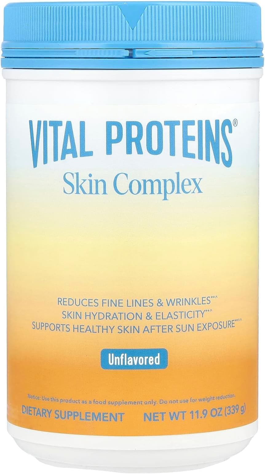Vital Proteins Collagen Peptides for Women, Unflavored, 11.9oz | VERISOL® & Holimel®, 20g Collagen Peptides, Supports Skin Appearance, Vitamin C & Hyaluronic Acid, 16 Servings