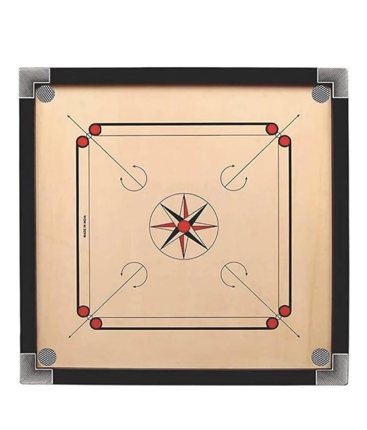 Ajay Superior Medium Size Wodden Carrom Board with Coins, Striker (Medium Size 26 * 26 Inch) (BECRM11) (B0D1G1ZZZJ) Amazon Price History, Amazon Price Tracker
