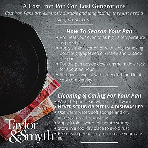 Sarten Taylor & Smyth detalle mango y curado
