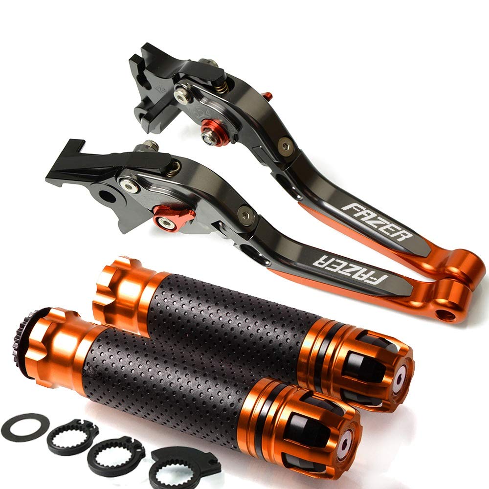 Leva Della Frizione Del Freno Maniglia Freno Del Motociclo Di CNC Regolabile Maniglia Della Frizione Leva Freno Per Yamaha FAZER 600 1998 1999 2000 2001 2002 2003 (Color : H)