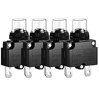 Vista 9 de Interruptores de circuito de 3 amperios, protector de interruptor de sobrecarga térmica serie 88 Restablecimiento manual del botón con terminales