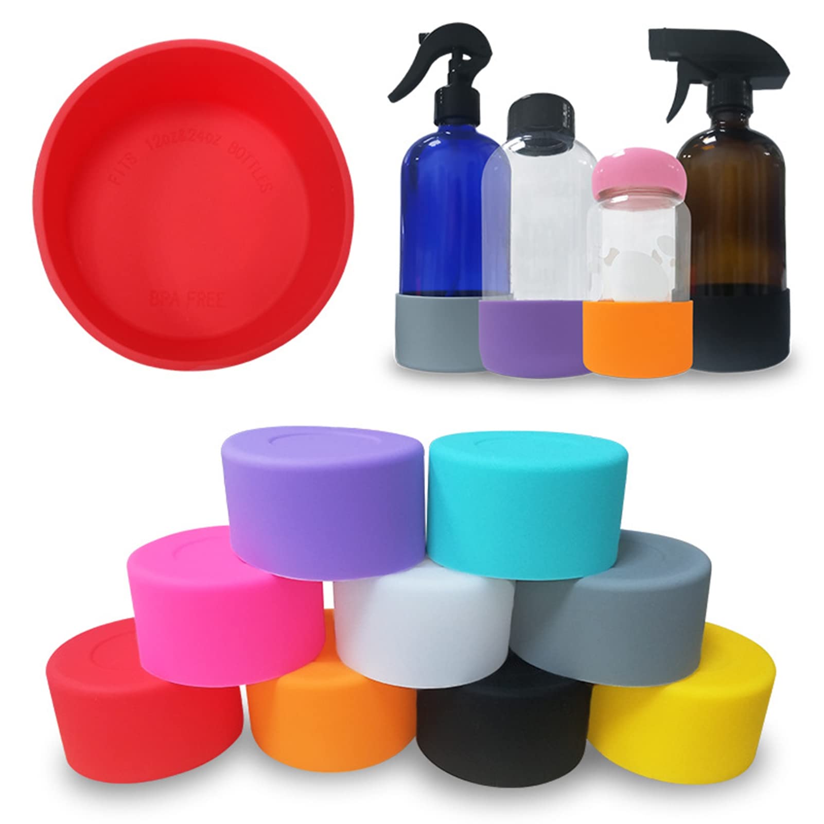 2 Stivali In Silicone Glitterato Per Borraccia Stanley Quencher 1,13L E IceFlow 567-850ml, Protettivo Antiscivolo - 5