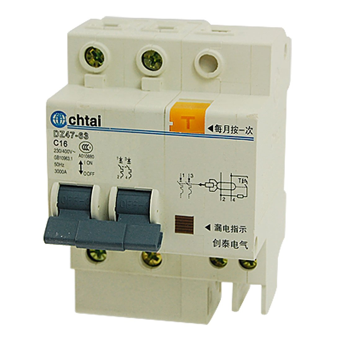 IEUMJNAT 4000A Breaking Capacity 2 Pole -Professional - Leakage Circuit Breaker