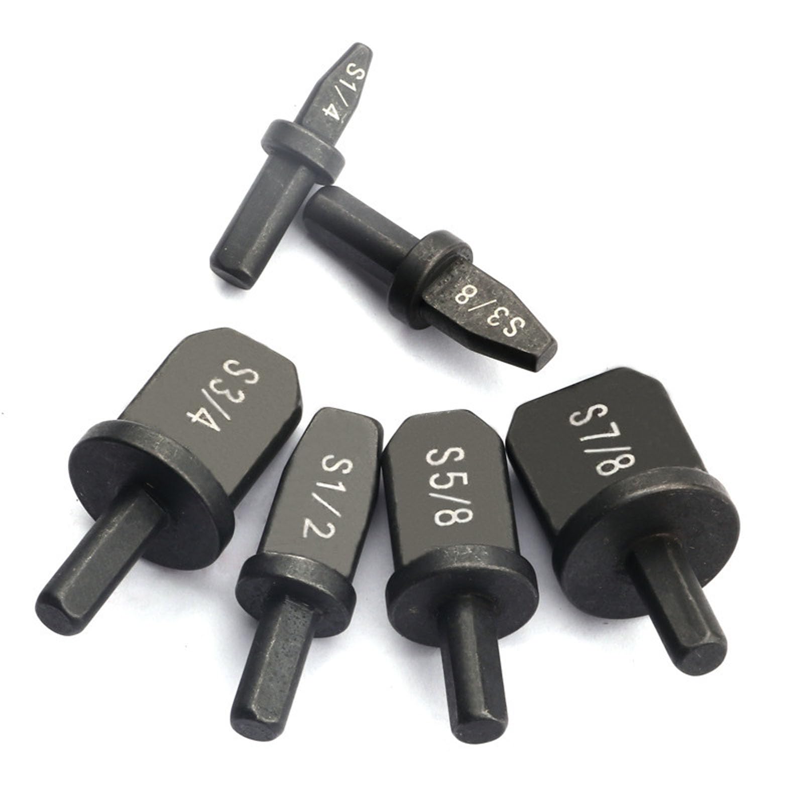 Yuecoom 6 PCS Air Conditioner Tube Reamer, Rugged Copper Pipe Expanding Drill Bit Set Hex Handle Expanding Tool for Residential Commercial and Industrial Air Conditioning