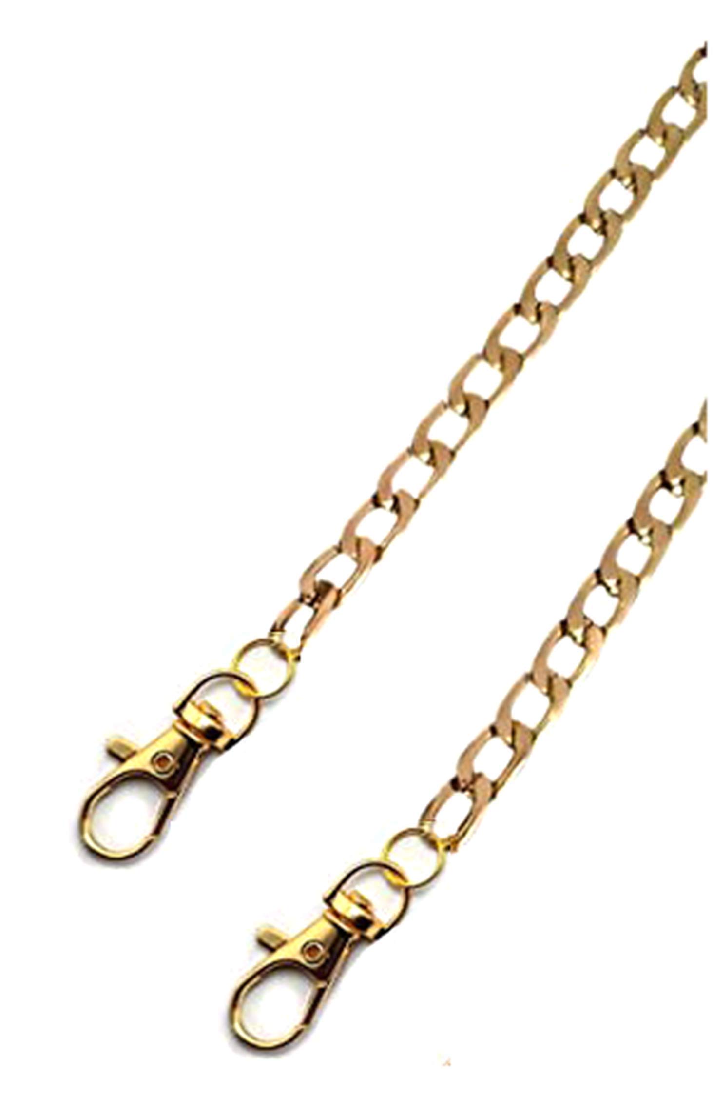 A2S2 107cm Aluminum Metal Chain DIY Replacement Shoulder Bag Strap Chain Gold Small Handbag Handles Accessories for Bags (Gold)-image-19