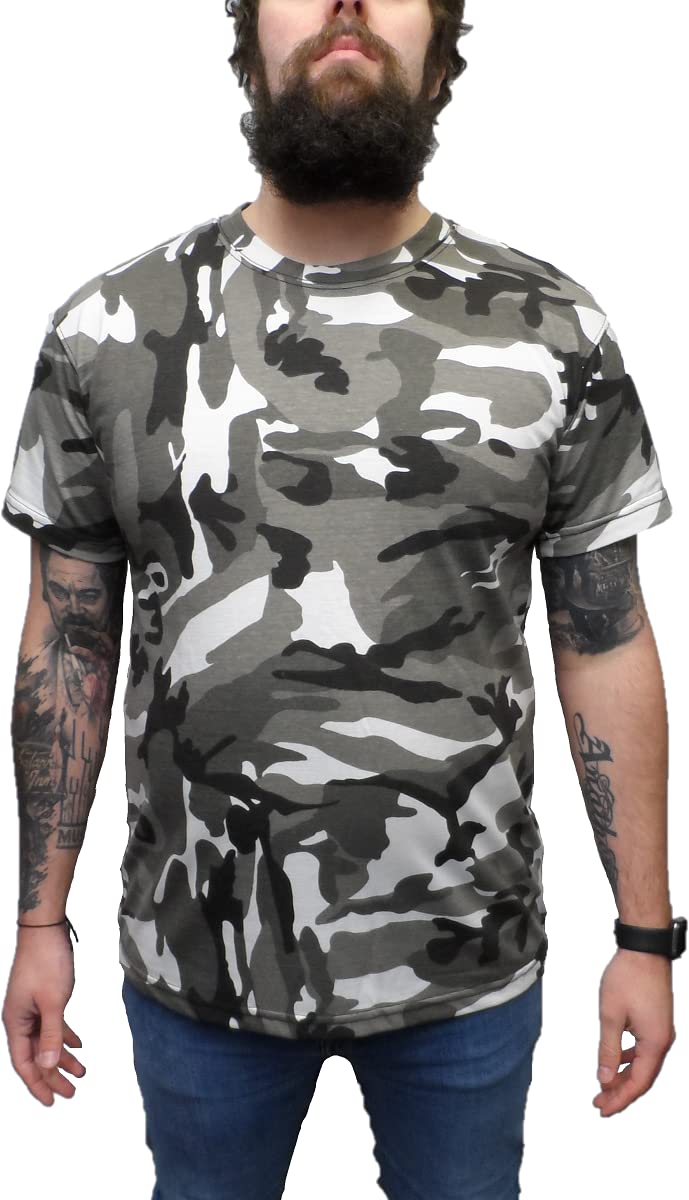 Mazeys Mens Camouflage T Shirt (XX Large, Urban)