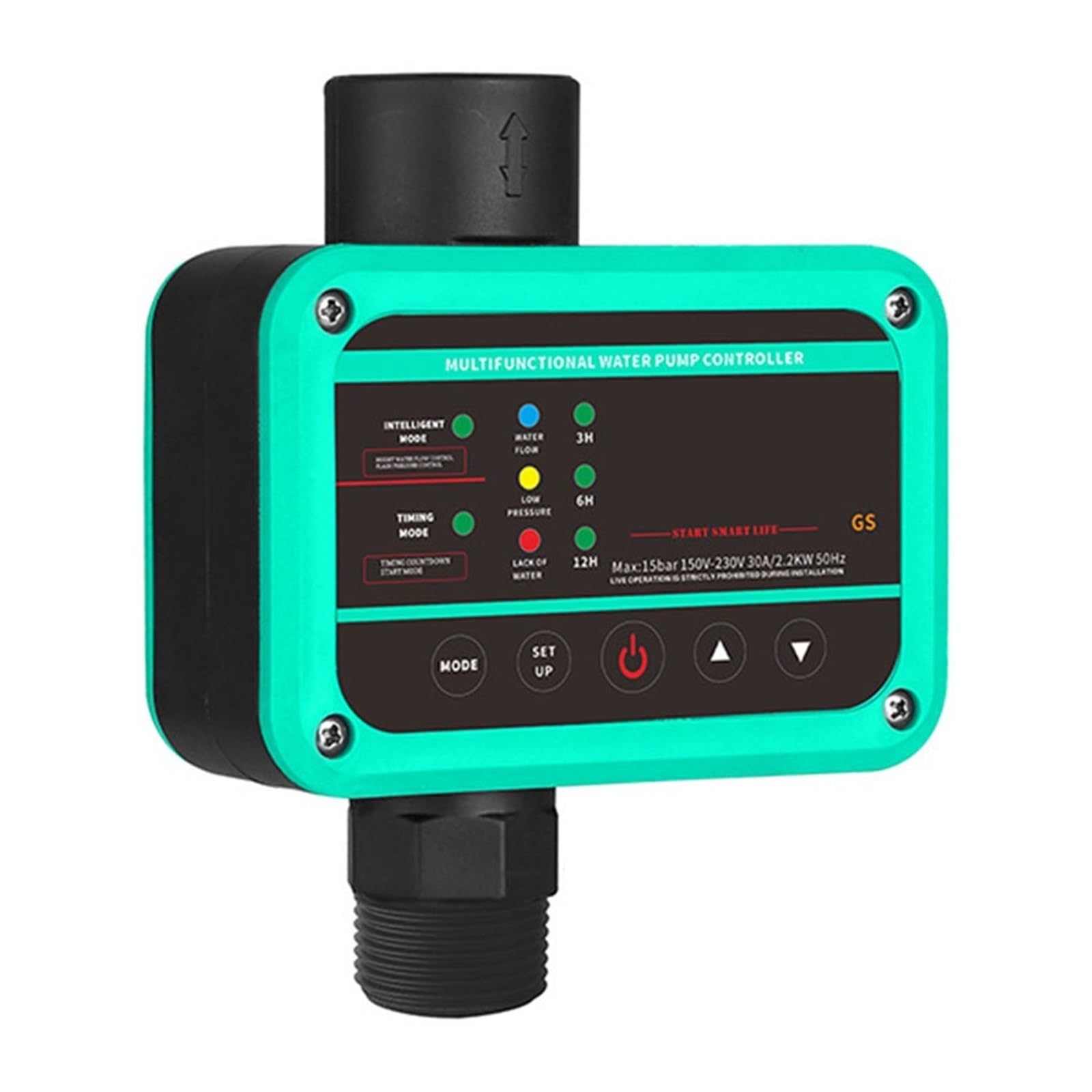 Presostato, Interruptor de presión Tipo Gs bomba agua, 10A 15A 25A Controlador automático(Blauw)