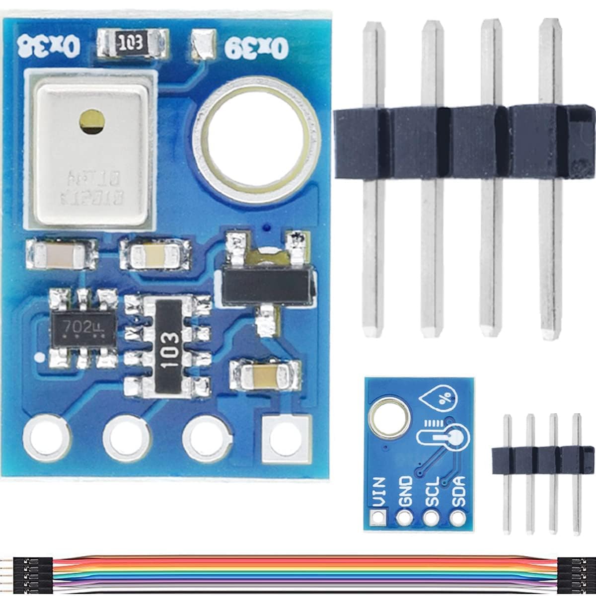 2PCS AHT10 High Precision Digital Temperature and Humidity Sensor Module I2C Interface Replaces DHT11 SHT20 AM2302 for Rduino UNO HVAC Weather Stations Data Loggers and Automation-image-14