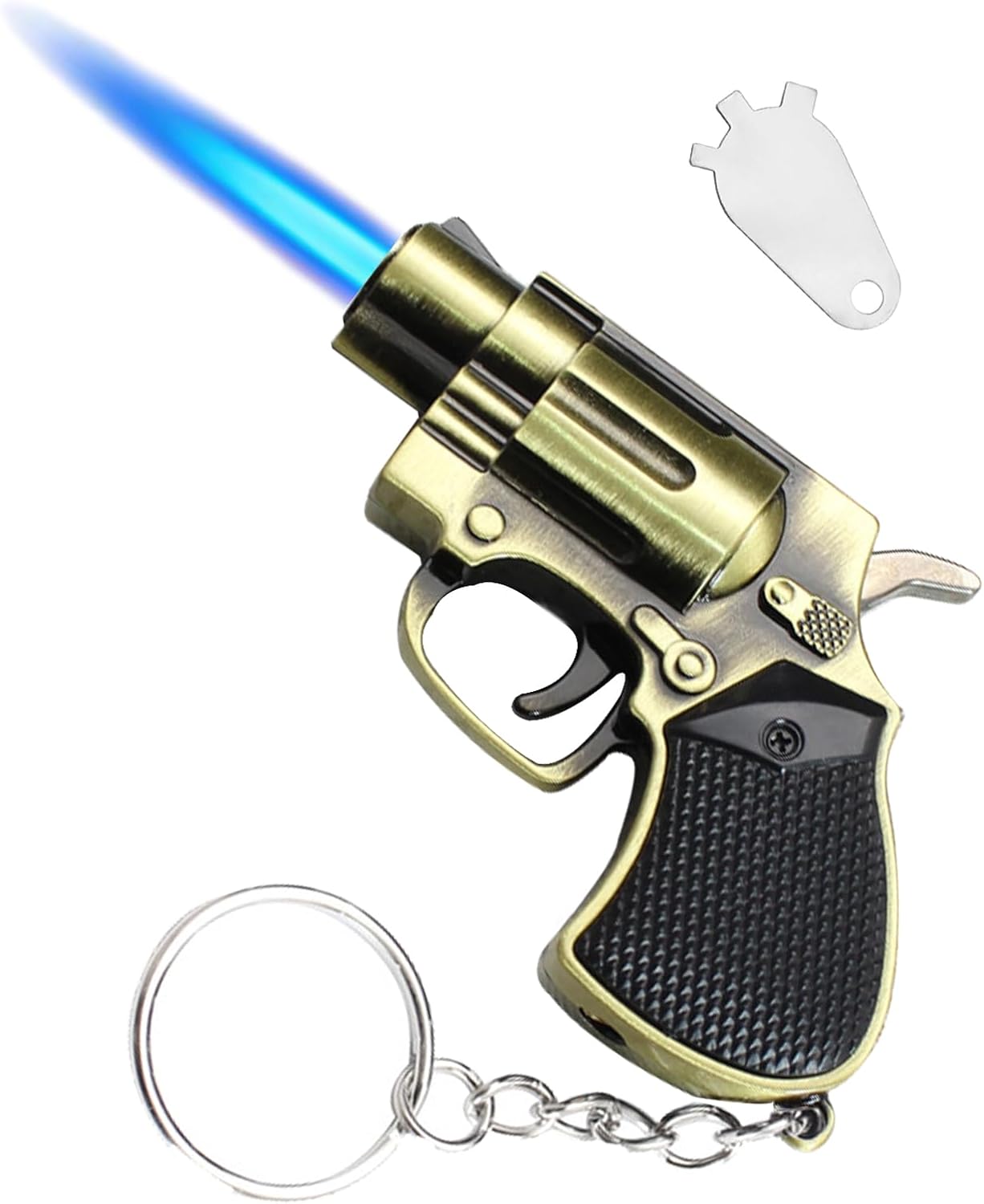 Torch Lighter, Cool Shape Design Butane Lighter with Adjustment Flame