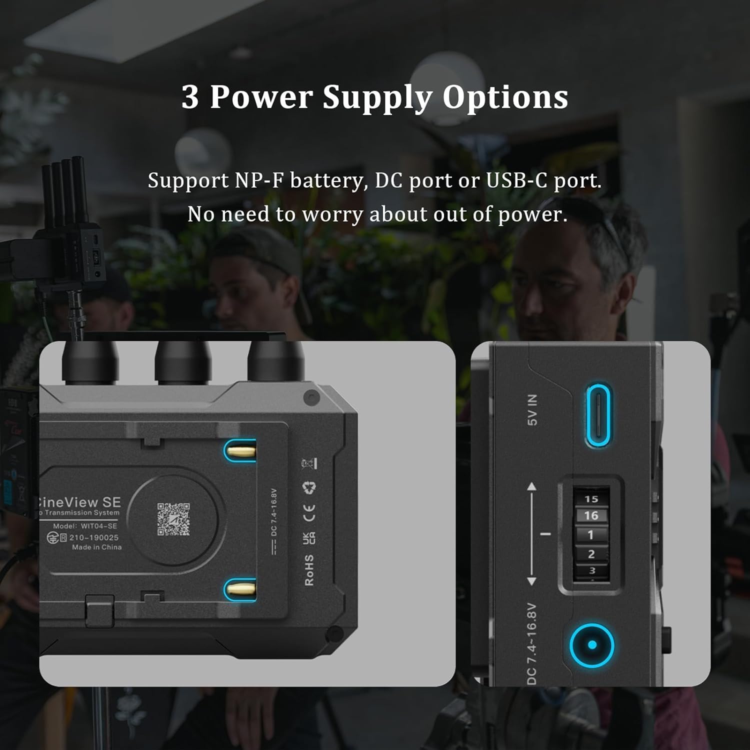 Accsoon CineView SE Émetteur Vidéo sans Fil Professionnel HDMI/SDI, Double Bande 2.4G/5G, Portée 350m, Latence <50ms, Compatible Caméras, Surveillance 4 Appareils, adapté aux cinéastes et vidéastes