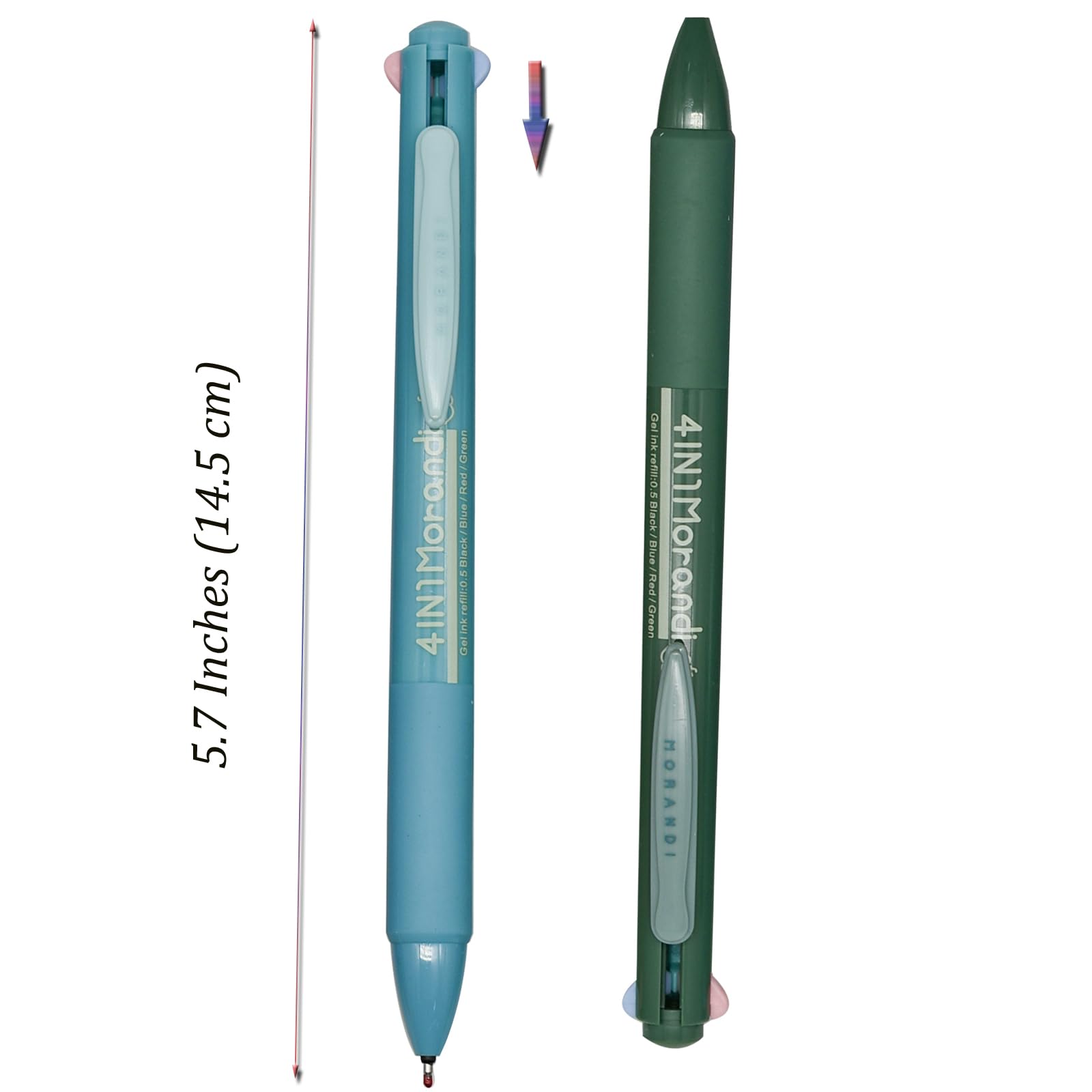 Amazon.co.jp: Lopenle マルチカラー 4 in 1 Morandi ゲルペン 4