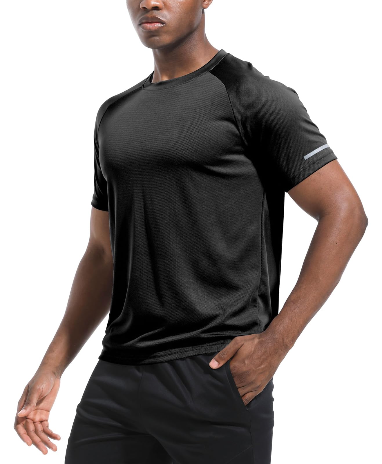 Boyzn T-shirt da uomo a maniche corte in maglia a maniche corte da allenamento ad asciugatura rapida, da 3 pezzi