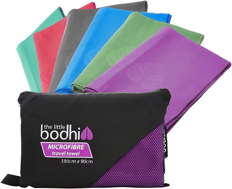 Microfibre Travel Towel - 180x90cm Purple