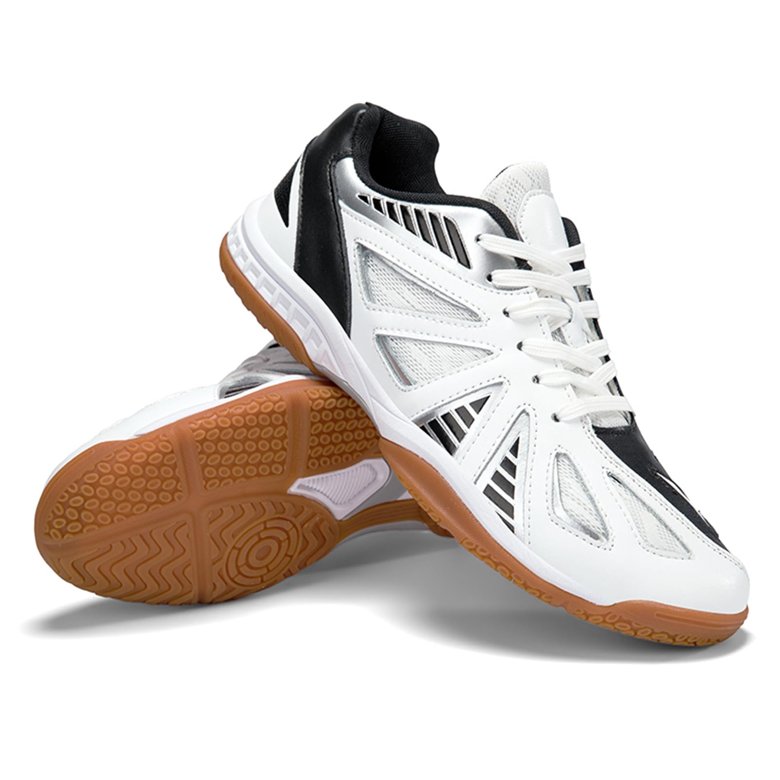 JiuQing Buty do badmintona Męskie Damskie Lekkie Buty do siatkówki Pickleball Antypoślizgowe Trampki do tenisa stołowego Squash